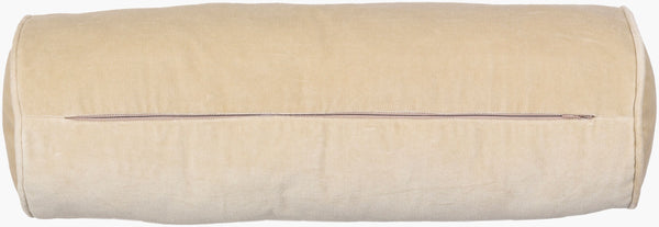 Surya Cotton Velvet Bolster Pillow - 7"L X 21"W Minimalist Design For Comfort & Style In Any Space Oatmeal Cotton,Cotton Cv051-721