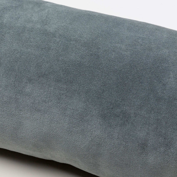 Surya Cotton Velvet Bolster Pillow - 7"L X 21"W Minimalist Design For Comfort & Style In Any Space Charcoal Cotton,Cotton Cv053-721