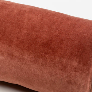 Surya Cotton Velvet Bolster Pillow - 7"L X 21"W Minimalist Design For Comfort & Style In Any Space Dark Brown Cotton,Cotton Cv054-721p
