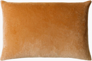 Surya Cotton Velvet Accent Pillow - 18" Plush Decorative Cushion For Modern Home Elegance & Comfort Goldenrod Cotton,Cotton Cv060-2222d