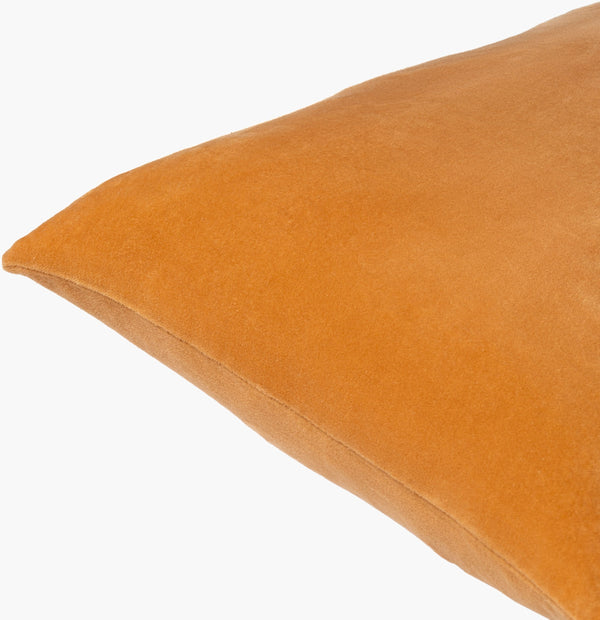 Surya Cotton Velvet Accent Pillow - 18" Plush Decorative Cushion For Modern Home Elegance & Comfort Goldenrod Cotton,Cotton Cv060-2020