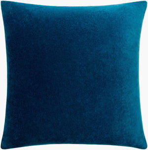 Surya Cotton Velvet Accent Pillow - 18" Plush Decorative Cushion For Modern Home Elegance & Comfort Teal Cotton,Cotton Cv061-2222d