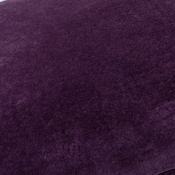 Surya Cotton Velvet Accent Pillow - 18" Plush Decorative Cushion For Modern Home Elegance & Comfort Plum Cotton,Cotton Cv064-2020