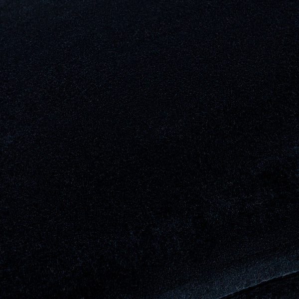 Surya Cotton Velvet Lumbar Pillow 13"L X 19"W – Plush, Minimalist Elegance For Stylish Home Décor Black Cotton,Cotton Cv065-1320