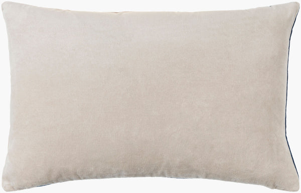 Surya Cotton Velvet Lumbar Pillow 13"L X 19"W – Plush, Minimalist Elegance For Stylish Home Décor Teal Cotton,Cotton Cv067-1320d