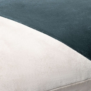 Surya Cotton Velvet Lumbar Pillow 13"L X 19"W – Plush, Minimalist Elegance For Stylish Home Décor Teal Cotton,Cotton Cv067-1320p