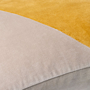 Surya Cotton Velvet Accent Pillow - 18" Plush Decorative Cushion For Modern Home Elegance & Comfort Mustard Cotton,Cotton Cv071-2020p