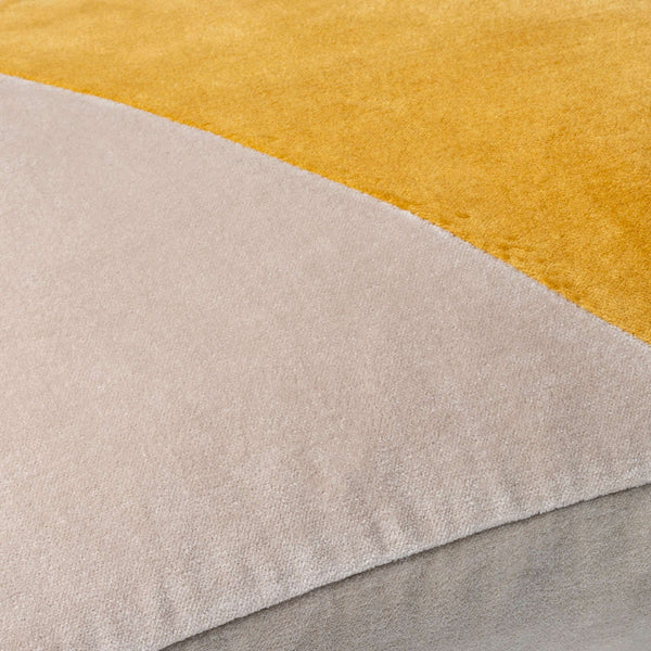 Surya Cotton Velvet Accent Pillow - 18" Plush Decorative Cushion For Modern Home Elegance & Comfort Mustard Cotton,Cotton Cv071-2020p