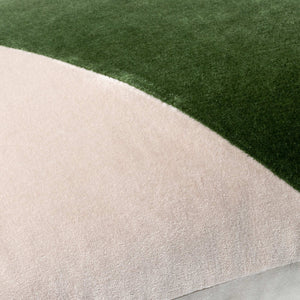 Surya Cotton Velvet Accent Pillow - 18" Plush Decorative Cushion For Modern Home Elegance & Comfort Grass Green Cotton,Cotton Cv072-1818