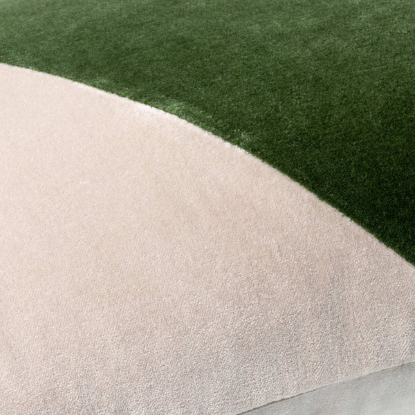 Surya Cotton Velvet Accent Pillow - 18" Plush Decorative Cushion For Modern Home Elegance & Comfort Grass Green Cotton,Cotton Cv072-2222p