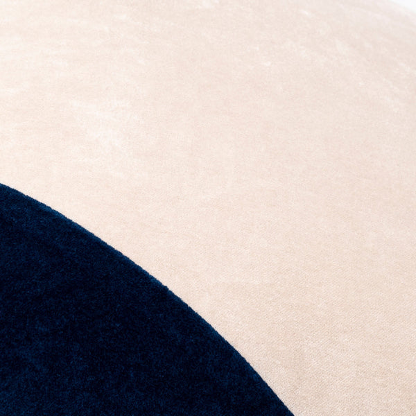 Surya Cotton Velvet Accent Pillow - 18" Plush Decorative Cushion For Modern Home Elegance & Comfort Dark Blue Cotton,Cotton Cv077-2222