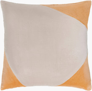 Surya Cotton Velvet Accent Pillow - 18" Plush Decorative Cushion For Modern Home Elegance & Comfort Camel Cotton,Cotton Cv078-2020