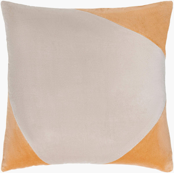 Surya Cotton Velvet Accent Pillow - 18" Plush Decorative Cushion For Modern Home Elegance & Comfort Camel Cotton,Cotton Cv078-2020