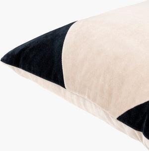 Surya Cotton Velvet Accent Pillow - 18" Plush Decorative Cushion For Modern Home Elegance & Comfort Black Cotton,Cotton Cv083-1818d