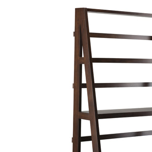 English Elm Acadian Wide Bookcase In Brunette Brown - Handcrafted Solid Wood Storage For Classic Style & Versatility B136P159416