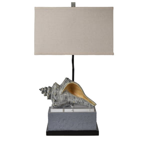 31.5" Shell Resin Table Lamp CVAZVP041 Crestview Collection