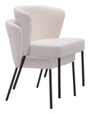 Aimee Dining Chair - Set of 2 Cream 109677 Zuo Modern