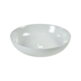 Vitreous China Round Vessel Sink - Matte White 15.2 inch CVE187RDMW N/A