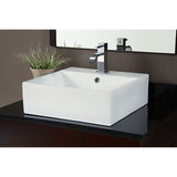 Vitreous China Square Vessel Sink - White CVE189SQ N/A