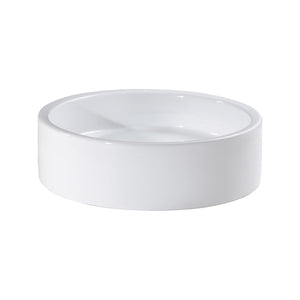 Vitreous China Cylindrical Vessel Sink - White CVE190RD N/A