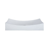 Vitreous China Rectangle Vessel Sink - White 26 inch CVE262RC N/A