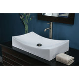 Vitreous China Rectangle Vessel Sink - White 26 inch CVE262RC N/A