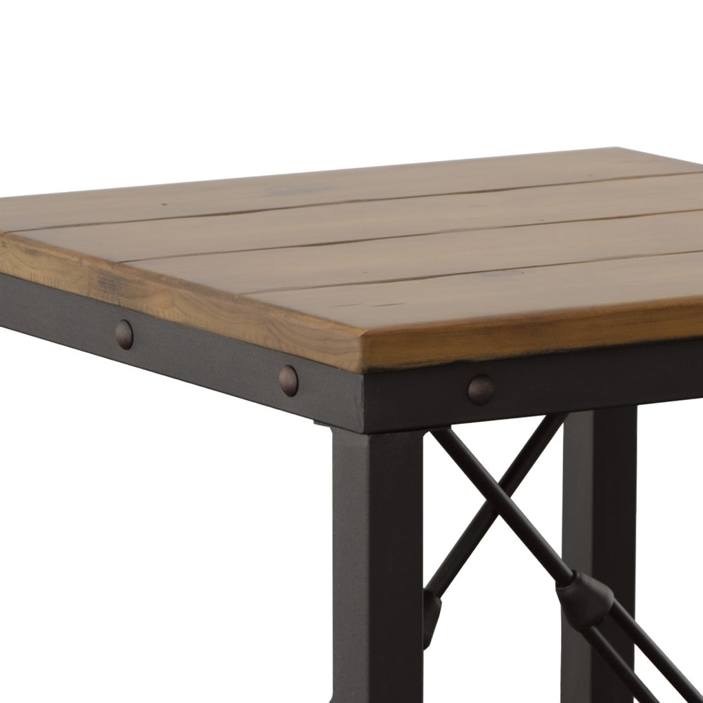 English Elm Steve Silver - Ashford - Timeless Brown End Table With Antiqued Honey Finish For Classic Living Room Style B081P157510-GIGA