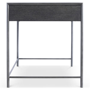 Bernhardt Bernhardt Outline Desk With Wire-Brushed Oak Kohl Top, Textured Atra Steel Frame, Soft-Close Drawer 360510