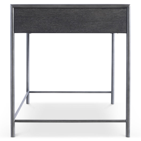 Bernhardt Bernhardt Outline Desk With Wire-Brushed Oak Kohl Top, Textured Atra Steel Frame, Soft-Close Drawer 360510
