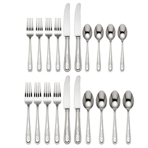 Lenox Opal Innocence 20-Piece Flatware Set Metallic, STAINLESS METAL 853438