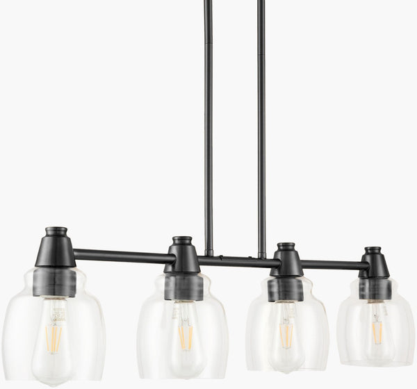 Livabliss Cavtat Industrial Iron and Glass Multi-light Chandelier for Dining Rooms or Kitchen Islands CVT-001