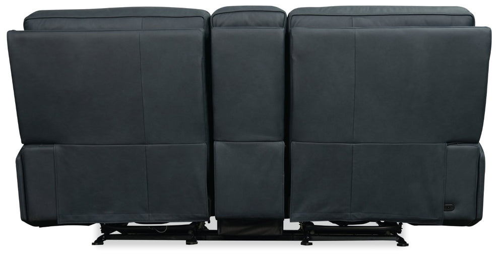 Hooker Furniture Riverton Dual Gliding Console Loveseat With Power Headrests, Lumbar, Hidden Storage & Cupholders SS708-PHLG2C-048