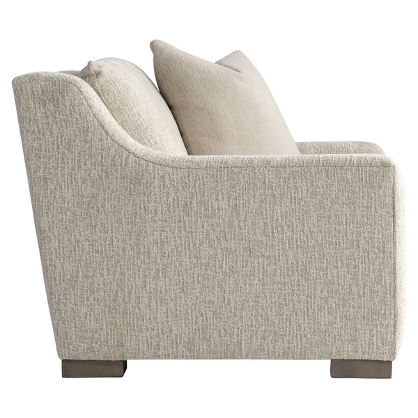 Bernhardt Bernhardt Gabi Fabric Chair — Sculptural Curved Lounge With Oversized Arms, Deep Seat & Wood Feet - Made to Order P7082A