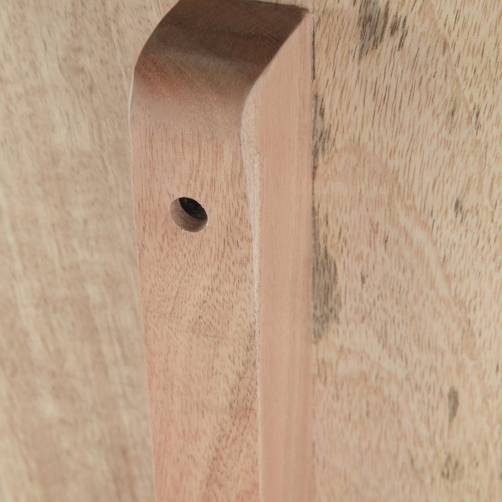 English Elm Berkeley - Industrial-Modern Entryway Bench In Natural Mango Wood With Sturdy Metal Legs & Unique Grain B136P158492