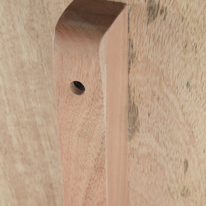 English Elm Berkeley - Industrial-Modern Entryway Bench In Natural Mango Wood With Sturdy Metal Legs & Unique Grain B136P158492