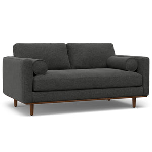 English Elm Morrison 72" Mid-Century Modern Sofa In Charcoal Grey - Eco-Friendly, Plush Loveseat For Two B136P159628