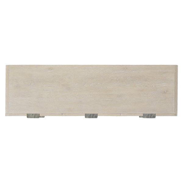 Bernhardt Bernhardt Antibes Dresser Roz Rustic Oak — 6-Drawer Rustic Modern Chest With Graphite Pulls, 68"W 350054