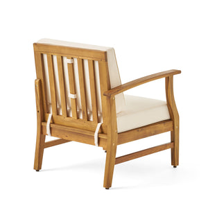 English Elm Perla Armless Accent Chair Tailored Low Profile Upholstered Seat for Living Room Cream 58941.00L-R-CON-M2CRM