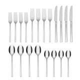 Lenox Oneida Allay 20 Piece Everyday Flatware Set, Service for 4 Metallic, STAINLESS METAL B1016020AL21