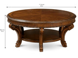 A.R.T. Furniture Old World Round Cocktail Table 143302-2606 Brown 143302-2606