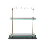 Park Hill Black Marble and Iron Bistro Rack EAW20187