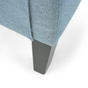 English Elm Christopher Knight Home® - PUSH Light Blue Fabric Push-Back Recliner with Nailhead Accents, Birch Wood Legs, Comfortable Relaxing Seat 65532.00LBLU