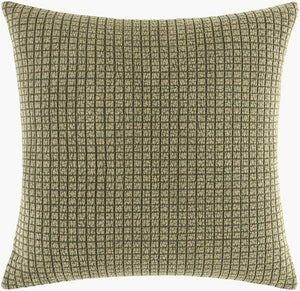 Surya Cowra Premium Cotton Woven Square Accent Pillow Handcrafted in India for Any Room CWR001-2020