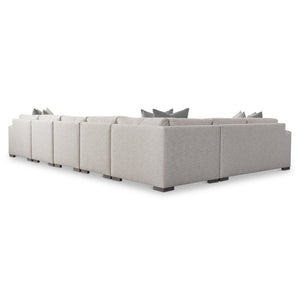 Bernhardt Bernhardt Drew Tailored Fabric Sectional with Wooden Legs for Spacious Living Rooms K2331