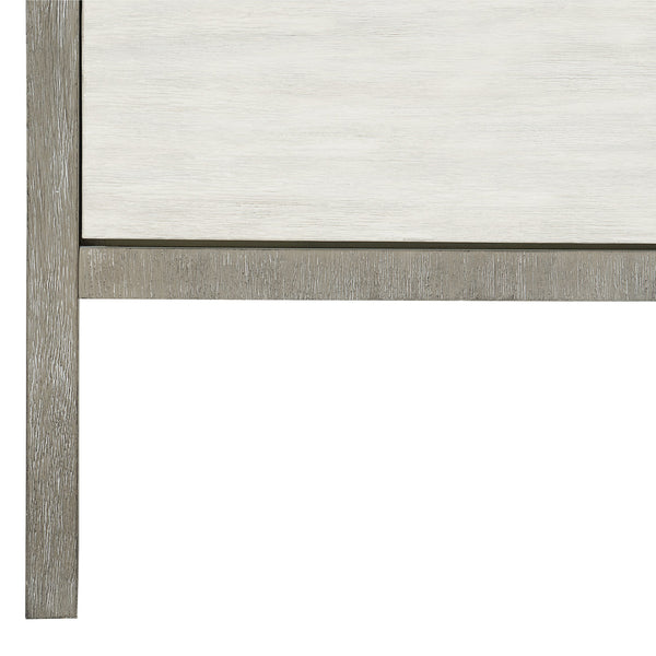 Bernhardt Bernhardt Modern-Rustic 2-Drawer Nightstand With Usb Charger, Soft-Close Drawers & Cerused Acacia Grain 306230