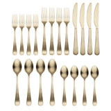 Lenox Cambridge Rhiannon Champagne Satin 20-Piece Flatware Set NO COLOR METAL 505820CKW12R