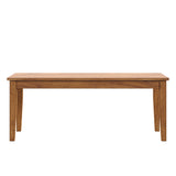 Homelegance By Top-Line Lorren Wood Dining Bench Natural Rubberwood