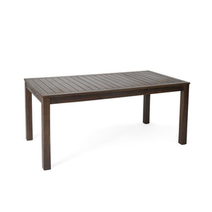 English Elm Christopher Knight Home® - MANILA 69'' TABLE Acacia Picnic Dining Table Brown — Weather-Resistant, Water-Resistant Patio Buffet Table for Guests 60078.00