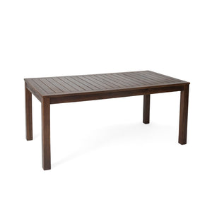 Christopher Knight Home® - Noble House - Manila Dark Brown Acacia Wood Outdoor Dining Table