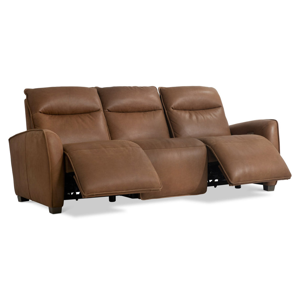 Bernhardt Bernhardt Sorrento Leather Power Motion Sofa With Usb, Plush Seating, Tufted Modern Design 387RLO